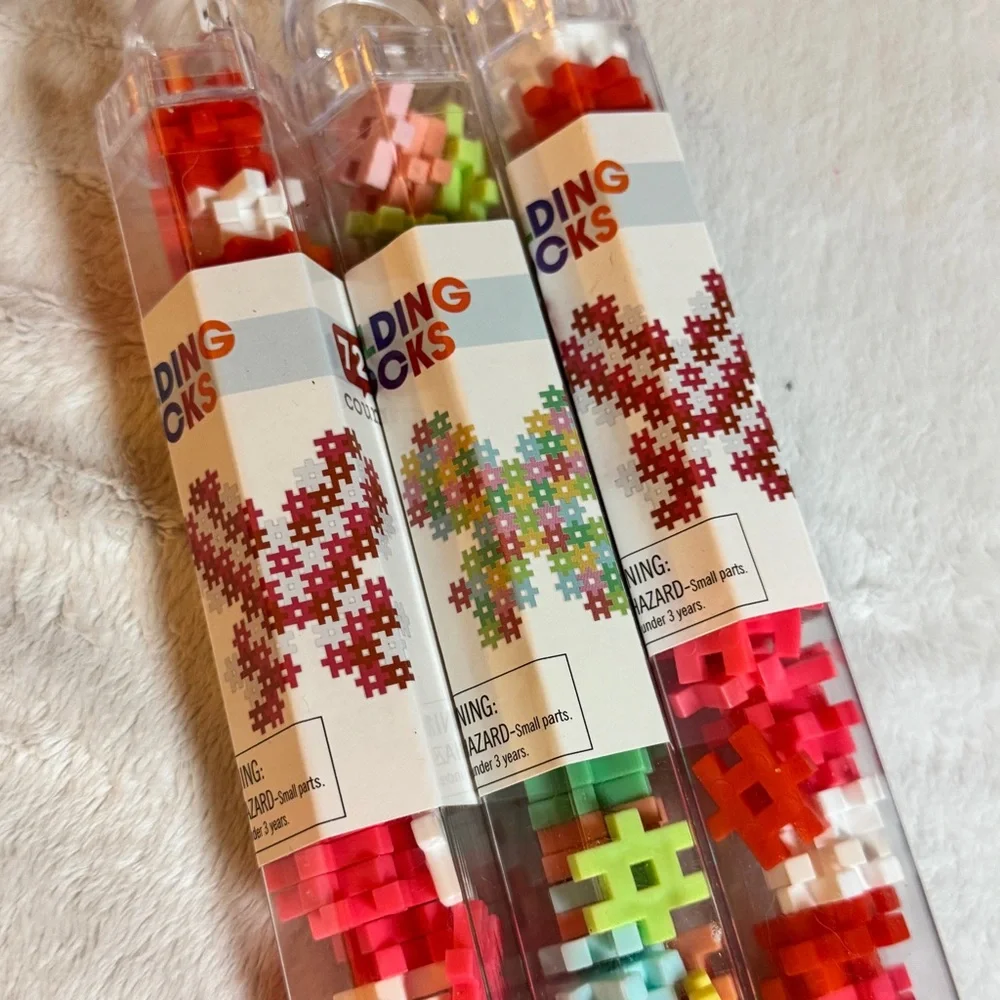NEW Bullseye Playground Mini Hashtag Building Blocks 72 Pcs Lot of 3 Butterflies